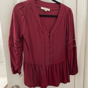 Red Loft Blouse